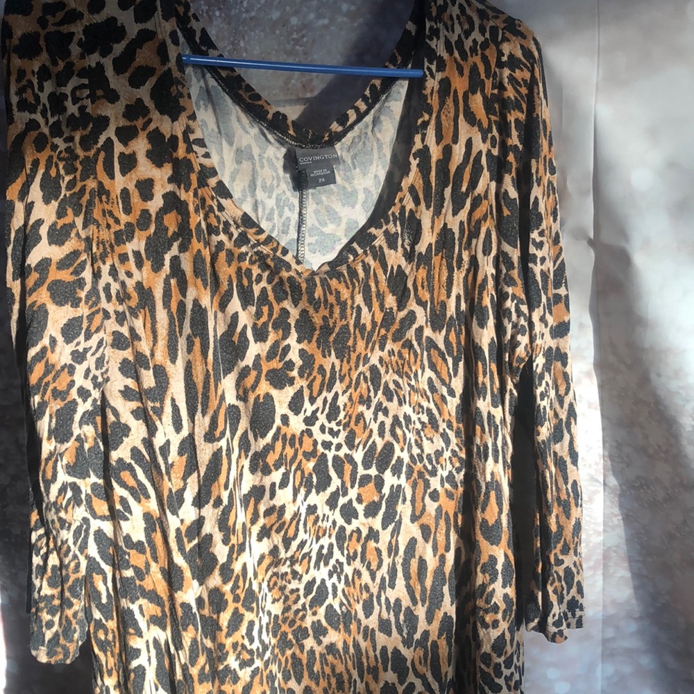 Covington animal print shirt